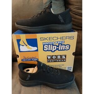 Skechers Work Hands Free Slip ins‎ 200205W Memory Foam Shoes Size 7.5 W  #960